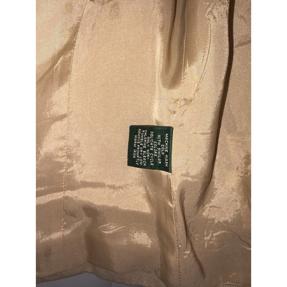 RALPH LAUREN Equestrian Double Breast Vest Size 10 Beige Horse Riding Bridgerton - Picture 3 of 9